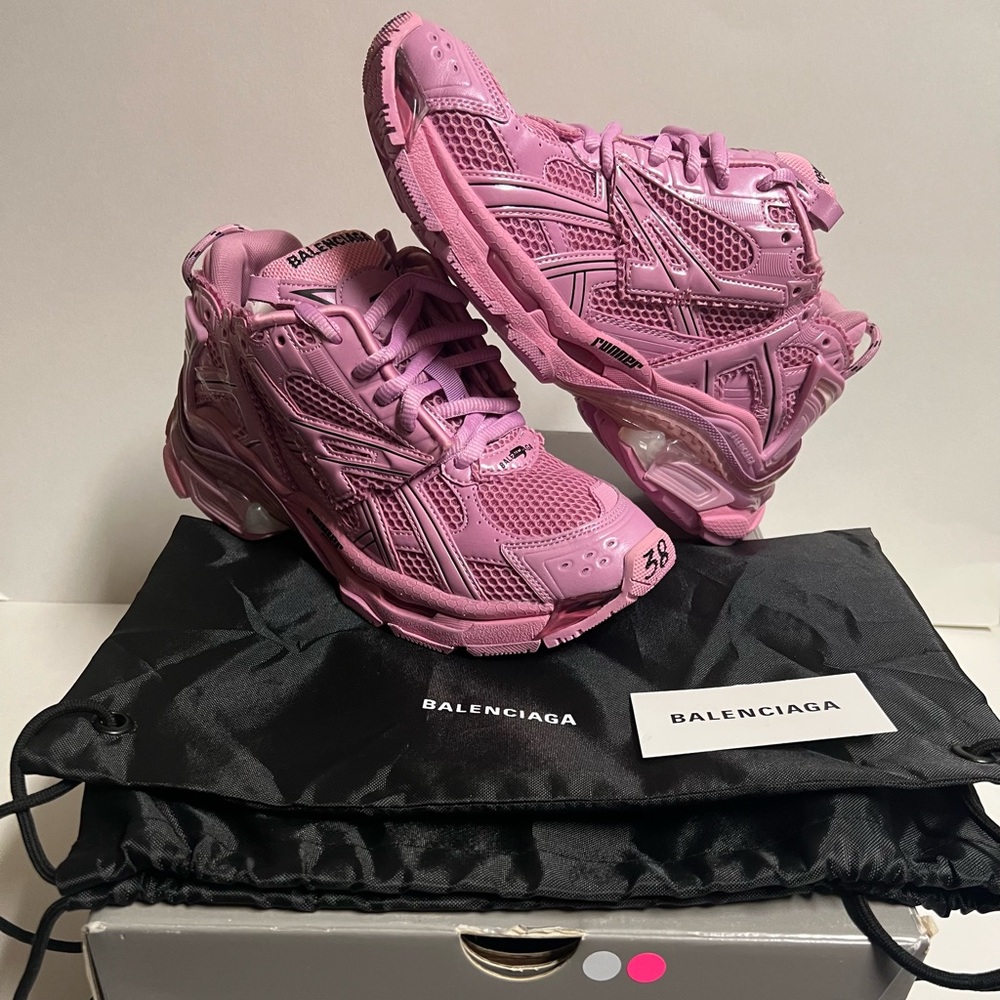 Balenciaga Runners Sneakers Light Pink EU 38 Platform Trainer Track Size 8